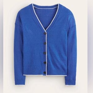 Boden Maggie V-Neck Linen Cardigan
Mariner Blue, S